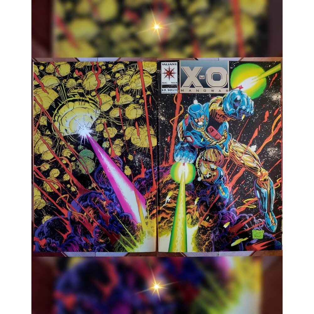 X-O Manowar #0 NM- Chromium Cover (Valiant 1993) First Issue! Quesada & Palmotti